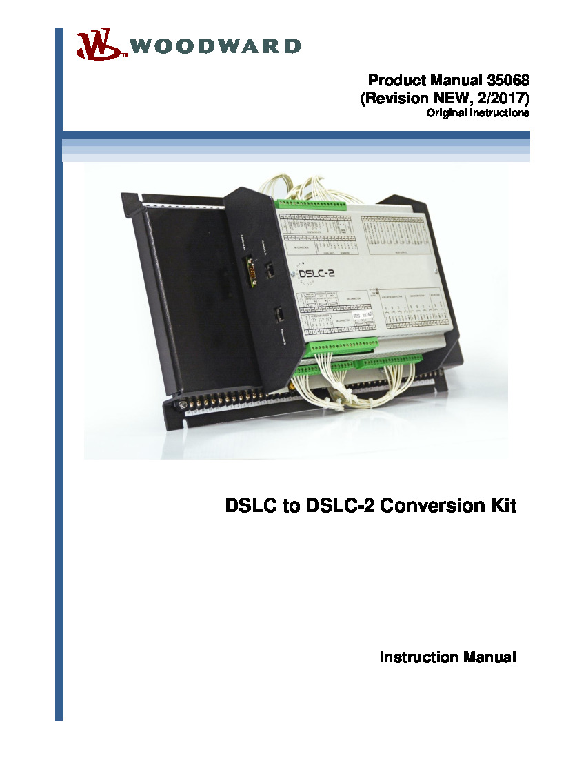 First Page Image of 9905-708 DSLC to DSLC-2 Conversion 35068.pdf